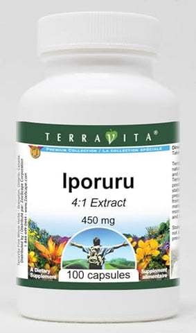 Terravita - Iporuru 4:1 – 450 mg (100 Cápsulas) – Marca Iporuru, Benefícios Naturais