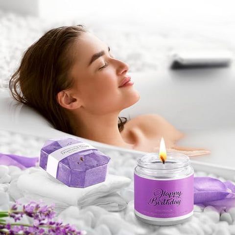 ITABLETAS - Presentes de Aniversário para Mulheres – Conjunto de Banho Feliz Aniversário, Cesta de Presente Única de Spa para Mãe, Irmã, Melhor Amiga, Ela, Esposa, Amigas Femininas, 30 anos, 50 anos, 60 anos, Presentes para Mulheres que