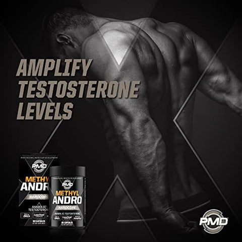 Sports Methyl Andro com DHEA Amplifica Testosterona para Crescimento Muscular Magro e Ganho de Força – Desempenho em Levantamento de Peso e Treino – Suplemento Alimentar (90 Cápsulas Vegetarianas) - PMD