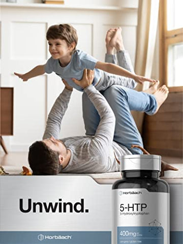 5HTP 400mg Cápsulas | 120 Unidades | Suplemento Extra Forte | Sem OGM, Sem Glúten | 5 Hidroxitriptofano - Horbäach