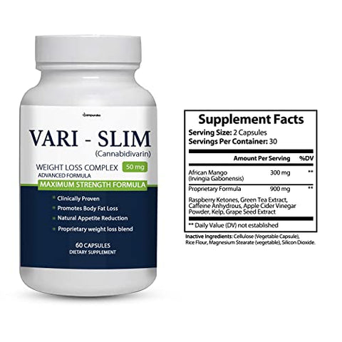 Sampuraka - Vari-Slim Advance Nova Fórmula 1 Pacote – Suprimento de 30 Dias | Emagreça com Saúde | 100% Natural