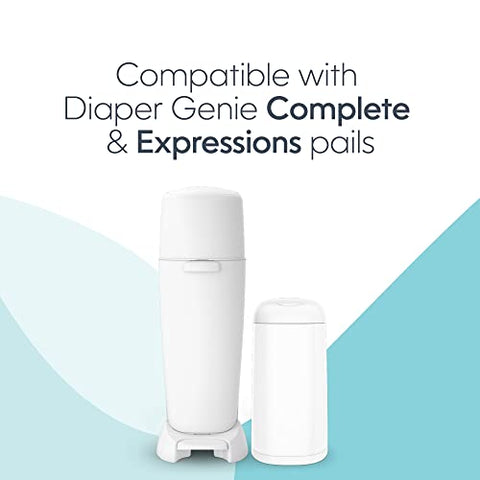 Diaper Genie - Refis de sacos para Diaper Genie 270 unidades (pacote com 3) com Máxima Vedação de Odor | Armazena até 810 fraldas de recém-nascido | Marca