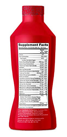 Mega Clean Herbal Cleanse Tropical 32 oz (946 ml) – Bebida Detox Herbal Profissional com Cardo Mariano e Raiz de Ginseng - Detoxify