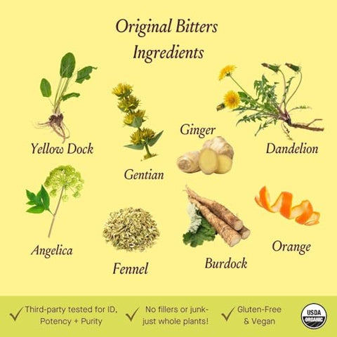 Original Bitters Orgânicos Certificados – Alívio de Inchaço – Suporte à Função Hepática – 30ml - Urban Moonshine