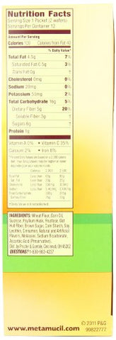 Meta Biscoitos de Fibra Multigrãos de Maçã Crocante 24 unidades (Pacote com 3) - Metamucil