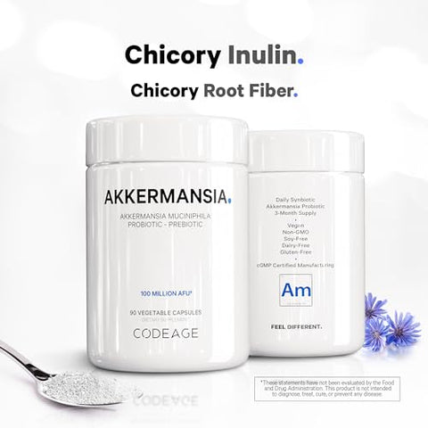 Akkermansia Muciniphila Probiótico – Suprimento de 3 Meses de Probiótico Akkermansia - Codeage