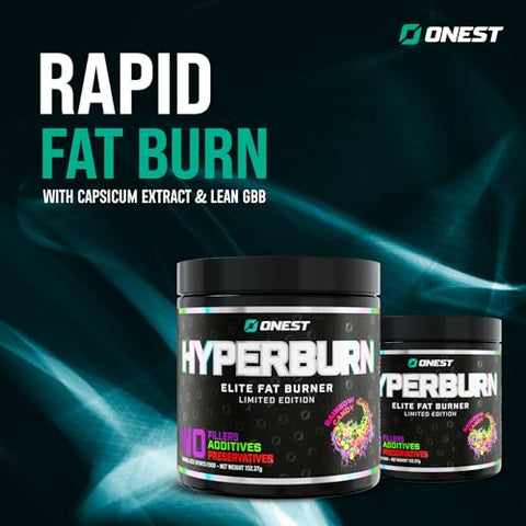 Hyperburn Thermogenic Powder – 153g (30 Porções) Aumento de Energia Potencializado - ONEST