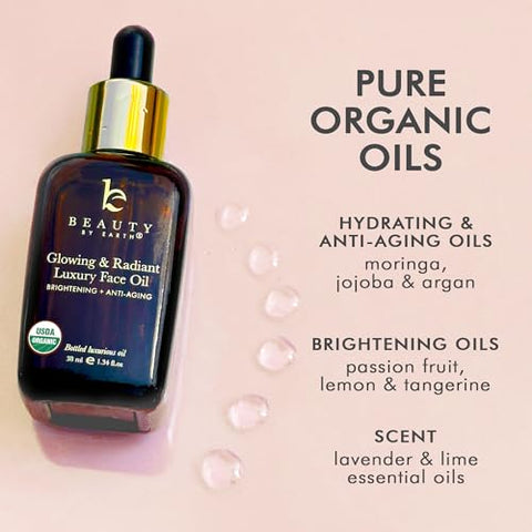 Óleo Facial Orgânico Beauty by Earth – Iluminador 30ml