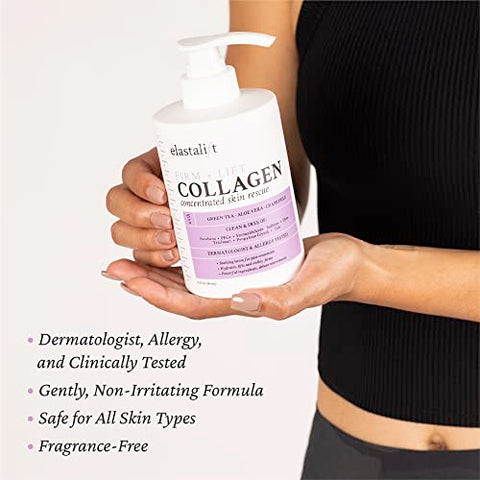 Creme Corporal Hidratante de Colágeno para Levantar, Firmar e Tonificar a Pele. Colágeno Corporal Anti-Envelhecimento - Elastalift