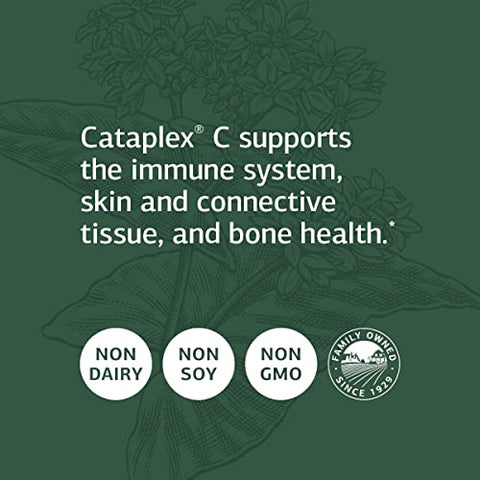 Standard Process Inc. - Standard Process Cataplex C – Suporte Imunológico, Suporte Adrenal e Saúde da Pele e dos Ossos com Vitamina C, Citrato de Magnésio, Cálcio, Lecitina de Girassol e Mais – 360 g