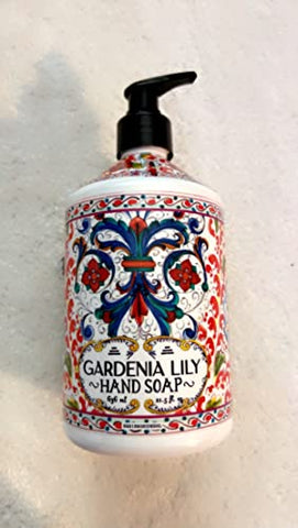 Generic - Coleção de Sabonetes Sicilian Deruta | 4 x 635 ml Frascos de Plástico Italiano de Limão Cítrico Verbena Gardenia Lírio Coco Lima 2.548 g