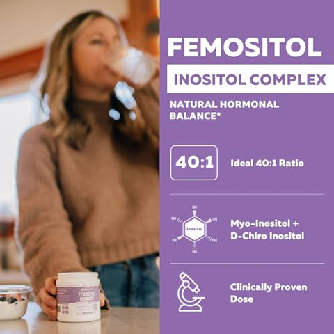 Triquetra Health - FemoSitol Pó de Inositol | Myo-Inositol – 100g | Aumente sua Saúde Hormonal