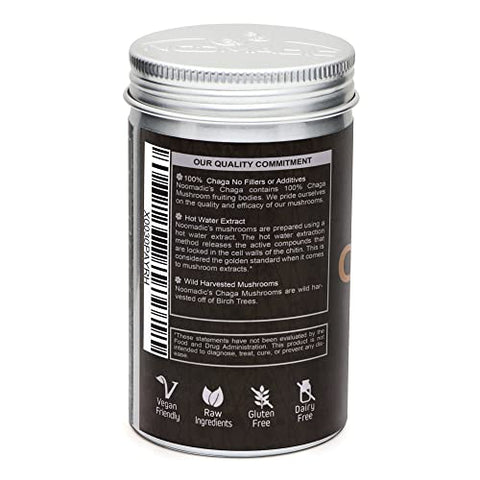 Noomadic - Chaga Mushroom 60 Cápsulas 500mg Cada Antioxidante – Comprar Online