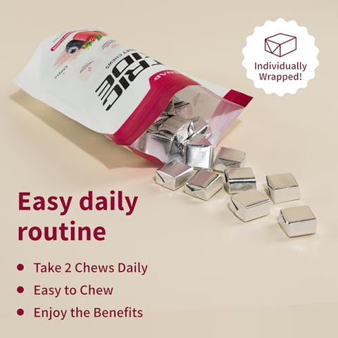 Chews de Beterraba em Pó Orgânico e COQ10, Estimulante de Óxido Nítrico, Energia Natural, Suporte à Circulação Sanguínea Saudável, Sem Açúcar, 60g - Snap Supplements