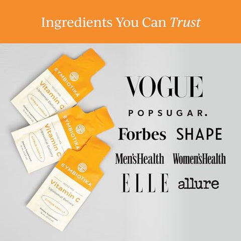 Vitamin C – Pacotes Individuais, Entrega Lipossomal, Suporte Imunológico, Estimulador de Colágeno - CYMBIOTIKA