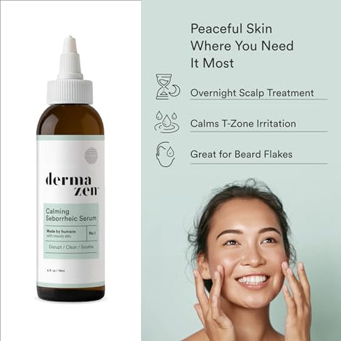 Dermazen - Sérum Calmante Seborreico, Recomendado por Dermatologistas, Para Cabelo, Rosto e Corpo (120ml)