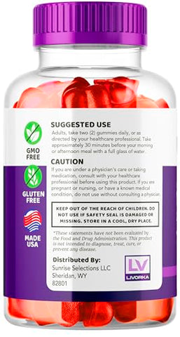 LIVORKA - Keto Klean Gummies 1050MG – 3 Pack, 60 Gummies por Frasco para 90 Dias | ACV Gummies Keto Klean Plus | Gummy Keto Klean | Marca KetoKlean