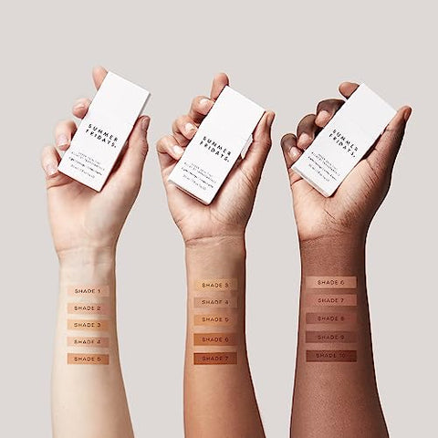 Sheer Skin Tint – Hidratante com Ácido Hialurônico – Ajuda a Reduzir Tom de Pele Irregular – Cobertura Leve a Média – Tonalidade 4 – Claro-Médio com Oliva Neutro - Summer Fridays
