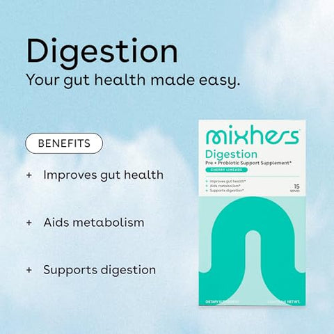 MIXHERS - Suplemento Digestivo para Saúde Intestinal – Metabolismo e Digestão – Marca: Digestion