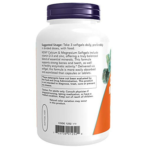 Cálcio – Fortaleça seus ossos com a marca líder em nutrição - NOW Foods