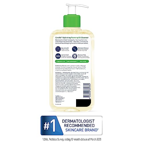Espuma de Limpeza Hidratante com Óleo | Limpeza Hidratante com Óleo para o Rosto - CeraVe