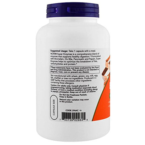 NOW Foods - Now Foods Super Enzymes 180 Cápsulas, 2 Pacotes – Potencialize sua digestão com a marca líder em enzimas