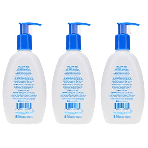 Gentle Facial Cleanser para Pele Sensível, 3 Unidades de 240ml, Sem Perfume - Vanicream
