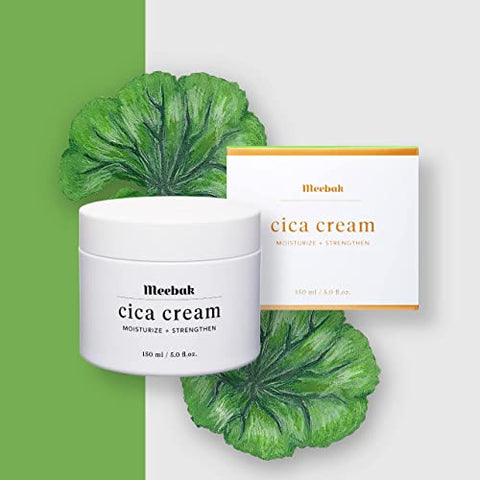 Cica Hidratante Facial Coreano 150ml para Mulheres, Anti-Envelhecimento, Pescoço, Peito, Creme Dia e Noite - Meebak