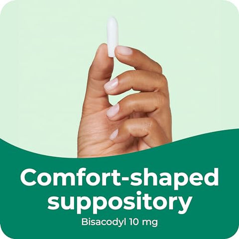 Fast Relief Supositórios Laxantes Medicados, Uso Retal, Bisacodil, 10 mg, 28 Unidades - Dulcolax