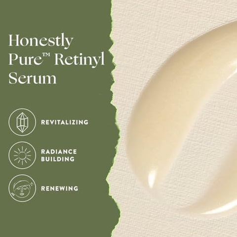 Serum Noturno Retinol Puro | Hidrata, Esfolia, Reduz Linhas Finas e Rugas | Retinol Linoleato Ácido Hialurônico | Vegano Cruelty Free | 30ml - Honest Beauty