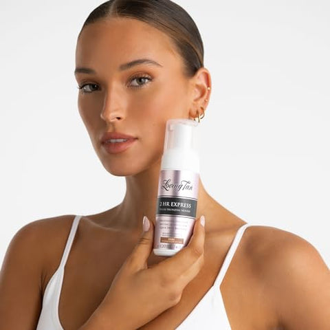 Mousse Express 2 HR Dark – Bronzeado Perfeito, Natural e Profissional – Até 5 Aplicações por Frasco – Cruelty Free - Loving Tan