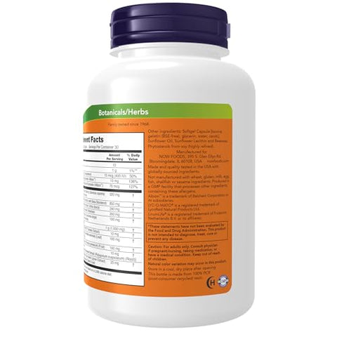NOW Foods - NOW Supplements – Saúde da Próstata com Saw Palmetto e Beta-Sitosterol – Força Clínica – 60 cápsulas