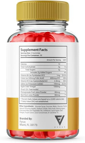 Fyvus - (2 Pacotes) Gomas Speedy Keto ACV – SpeedyKeto Gomas ACV, Gomas Speedy Keto Plus 1000MG Suplemento de Vinagre de Maçã, Vitamina B12 para Energia, Suporte de Beterraba em Pó