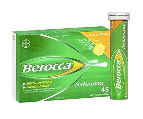Laranja Efervescente 45 Comprimidos - Berocca