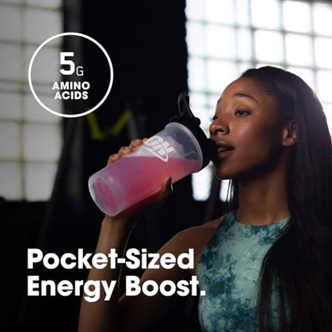 Amino Energy Plus Electrolytes Stick Packs – Pó Energético de Morango, 7 Unidades - Optimum Nutrition