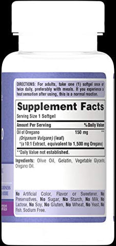 Puritan's Pride - Puritan’s Pride Óleo de Orégano 150 mg-90 Cápsulas Softgels – Benefícios para a Saúde