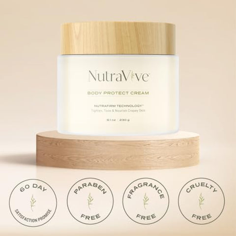 Creme NutraVive Body Protect – Hidratante Anti-Envelhecimento para Pele Flácida, 240g – Firmeza e Tonificação