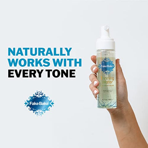 Tanning Water Autobronzeador Instantâneo com Rejuvenescimento de Flor de Maracujá Hidratante – Bronzeado Sem Sol com Aparência Natural para Mulheres - Fake Bake