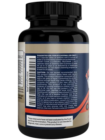 CelluWin - 15-Day Purge Rapid Colon Cleanse – Pílulas Naturais de Desintoxicação para Inchaço, Prisão de Ventre e Gases – Suporte para Mais Energia e Boa Gestão de Peso – Limpeza Corporal para Mulheres e Homens