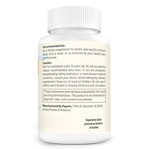 Pepeior - Urolithin A 120 Softgels 1 Frasco— 2000MG | Suplemento de Urolitina A | Marca em Destaque
