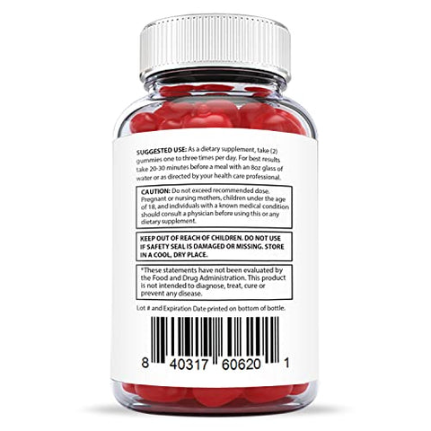 Justified Laboratories - Luxe Keto ACV Gummies 1000MG com Suco de Romã, Beterraba e Vitamina B12 – 60 Gummys (180 Unidades) |