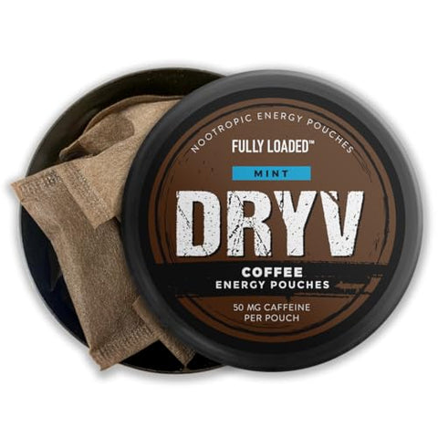 Fully Loaded Chew - Fully Loaded Cew Dryv – 5 Pacotes de Pouches de Menta – Energia – Marca em Destaque