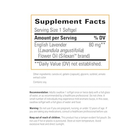 Lavela WS 1265 – Óleo Essencial de Lavanda Clinicamente Estudado – Acalma Nervosismo* – Reduz Estresse* – 60 Softgels - Integrative Therapeutics