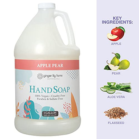 Recarga de Sabonete Líquido para as Mãos Ginger Lily Farms Botanicals, 100% Vegano – 500ml