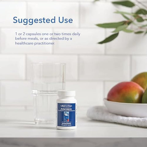Artemisinina Allergy Research Group – Suporte para o Trato Gastrointestinal, Qinghaosu Puro de Artemisia annua, Livre de Tujona, Cápsulas Vegetarianas – 90 Unidades