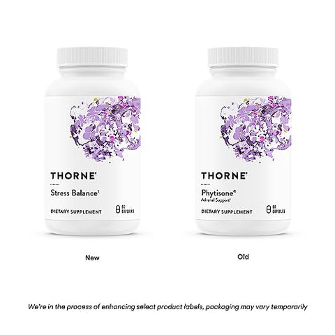 Stress Balance – Suporte Adrenal com Vitamina C | Fórmula Antiga Phytisone | 60 cápsulas | Marca THORNE - THORNE