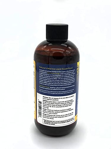 BIG BOLD HEALTH - Dutch Harbor Omega™ | Óleo de Peixe Líquido Ômega 3 | 240 ml, 50 Porções, Sabor Natural de Limão | Óleo de Fígado de Bacalhau Selvagem do Alasca | Inclui Ácidos Graxos Ômega-3