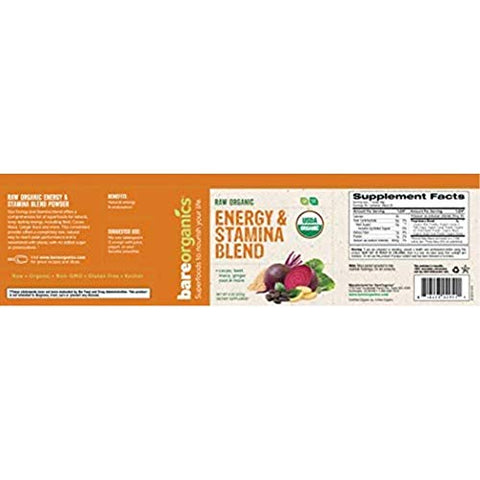 Energy: Superalimento Energizante Natural em Pó – 100g - BareOrganics