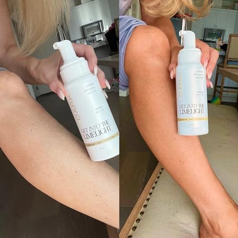 Get Into The Limelight - Kit Inicial Bronzeamento: Mousse Autobronzeador Escuro com Luvas Aplicadoras – [Nome da Marca]