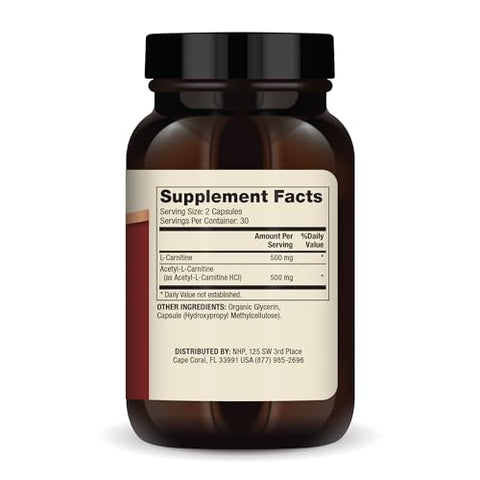 Carnitine Complex – 30 Porções (60 Cápsulas) – Suplemento Alimentar 1000 mg por Porção – Suporte à Saúde Imunológica – Não-OGM - Dr. Mercola